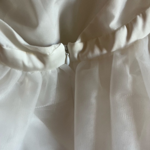 Anthropologie White Halter Prom Dress - Picture 8 of 14